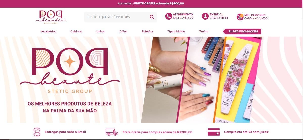 E-commerce Pop Beauty