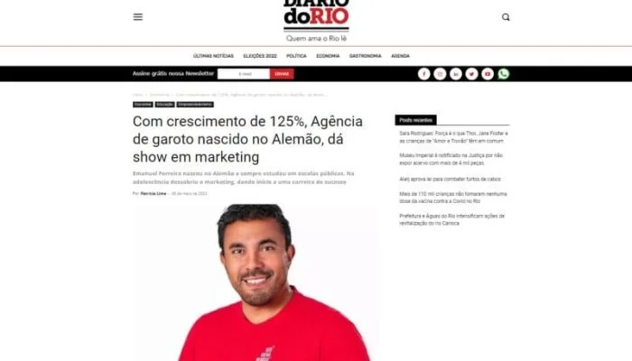 SAIU NO DIÁRIO DO RIO