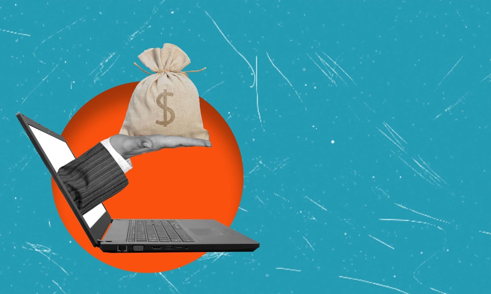 Profissional de marketing analisando gráficos de custos e estratégias digitais em tela de computador