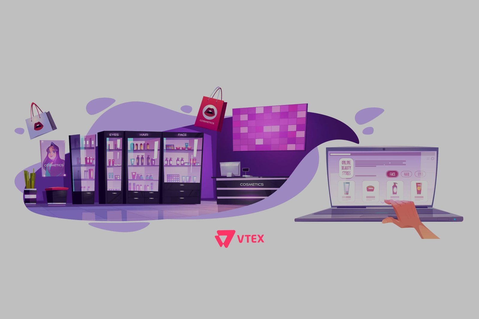 Loja física e e-commerce integrados com VTEX e Agência Mais Resultado.