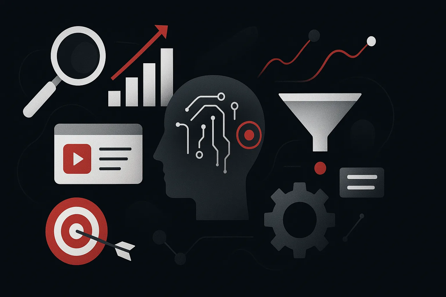 Ilustração estratégica sobre marketing preditivo
