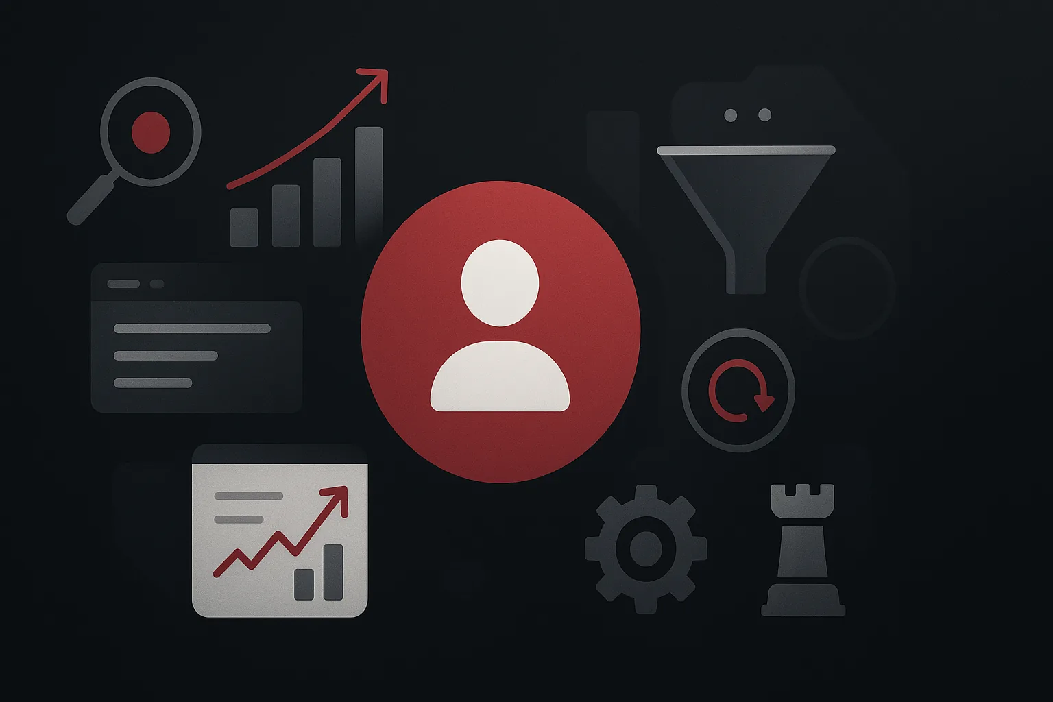 Ilustração estratégica sobre crm para marketing
