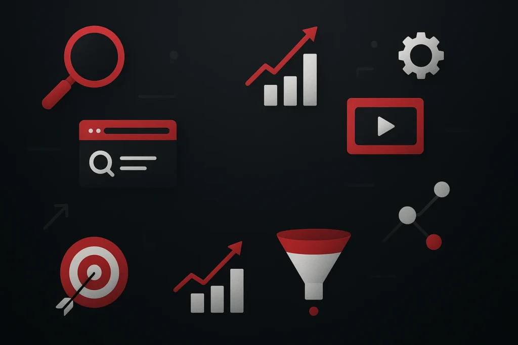 Ilustração estratégica sobre marketing baseado em intenção de busca