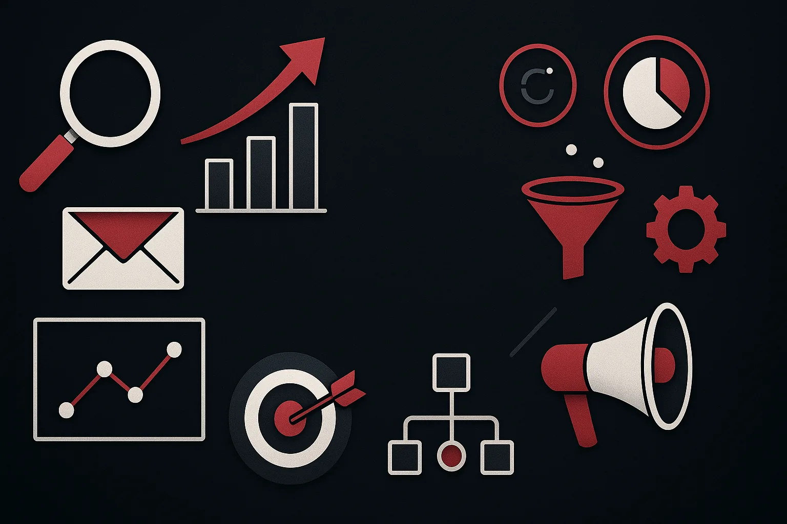 Ilustração estratégica sobre taxa de abertura de e-mail marketing