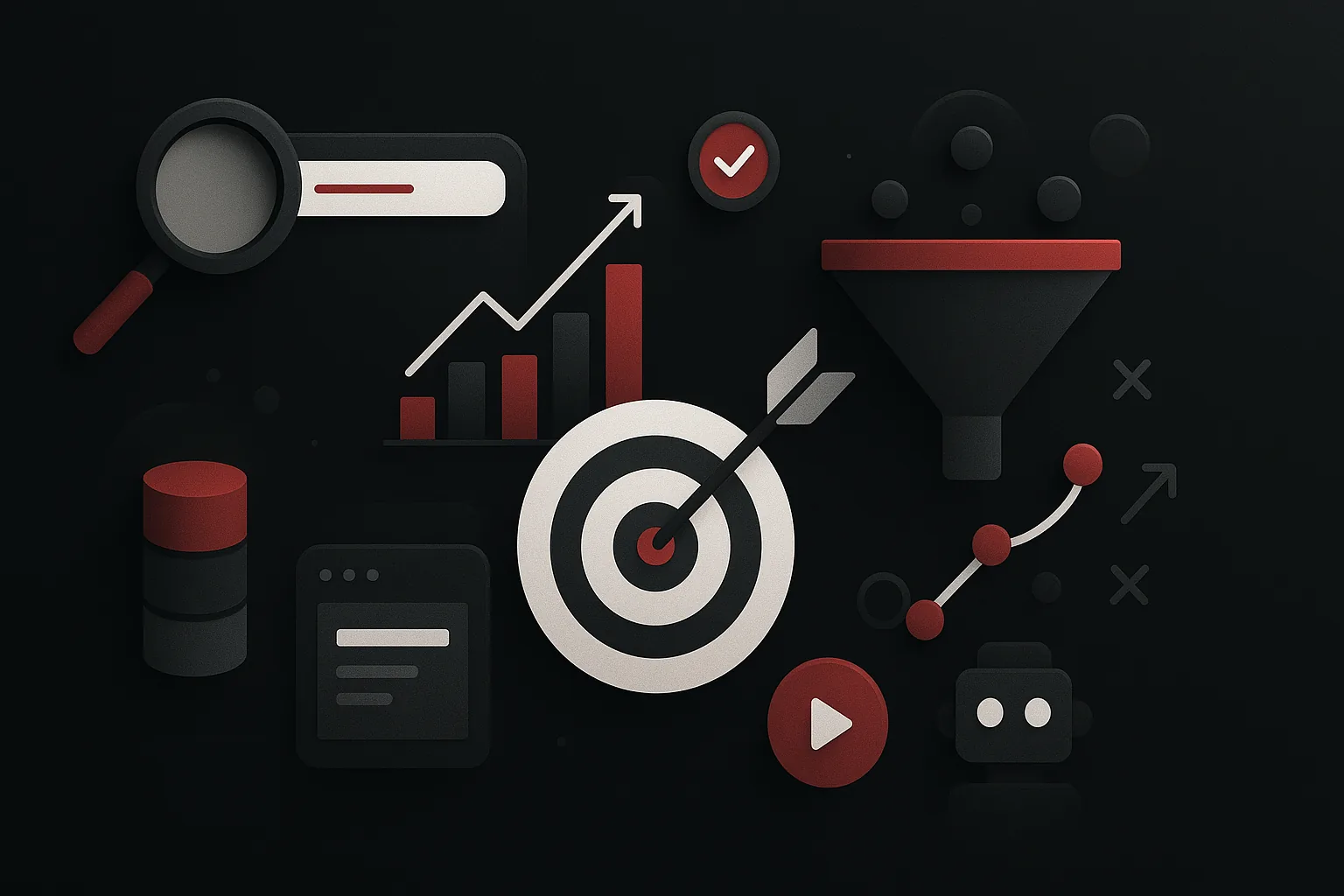 Ilustração estratégica sobre marketing no linkedin