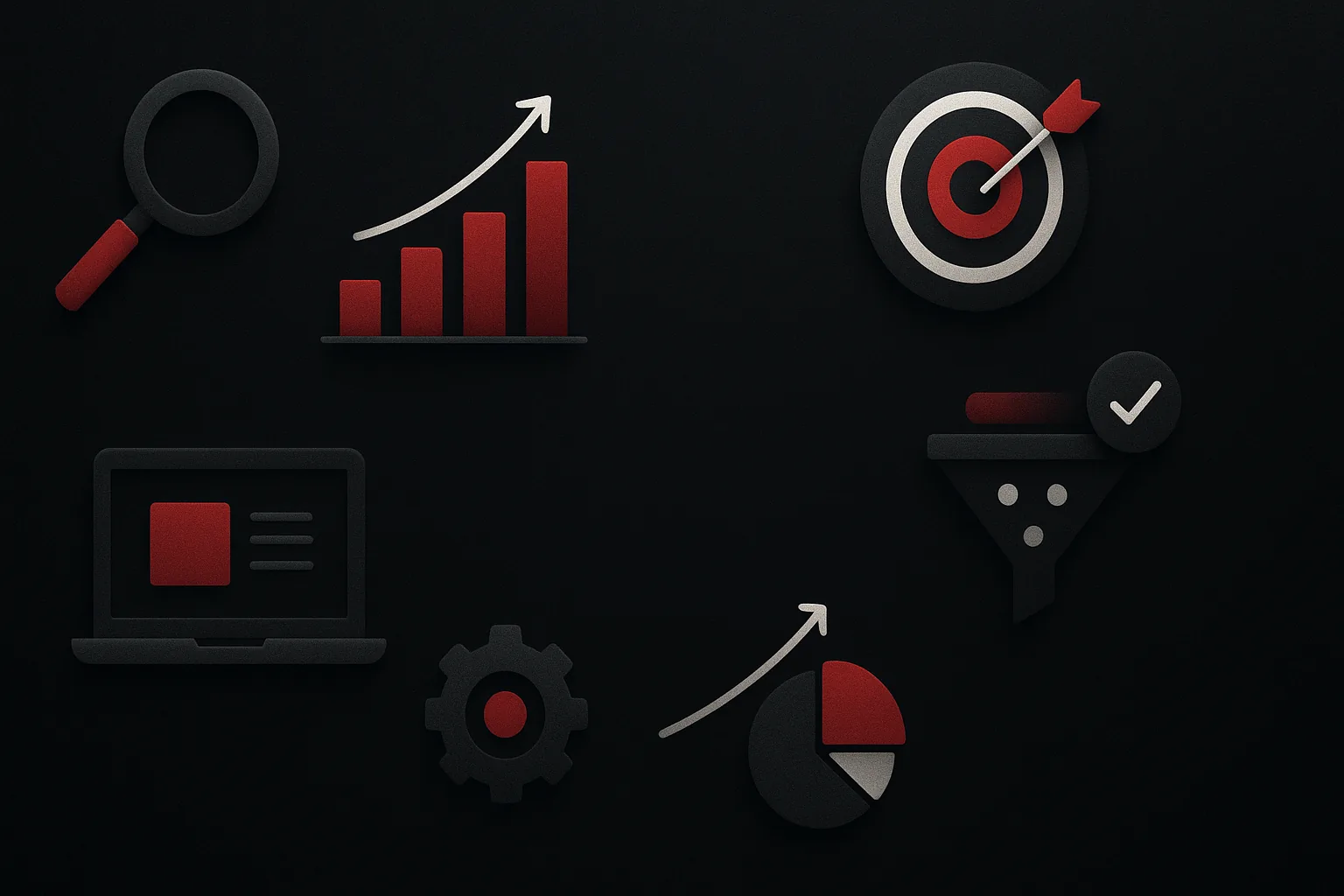 Ilustração estratégica sobre marketing baseado em dados