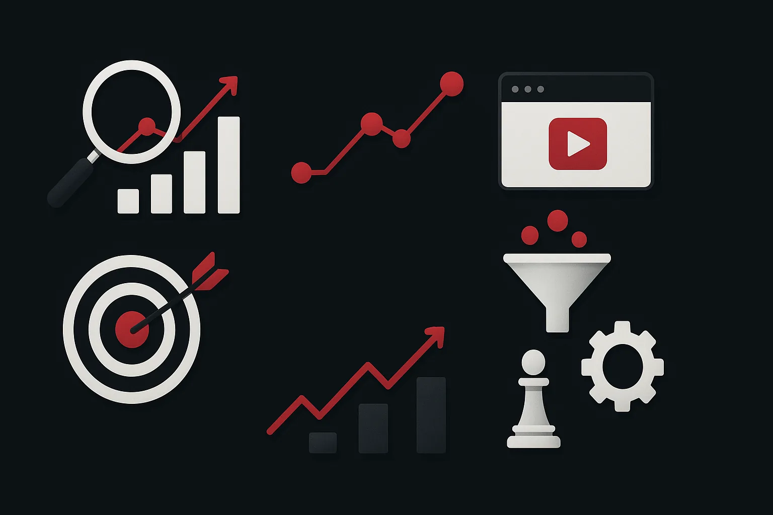Ilustração estratégica sobre indicadores de marketing para franquias