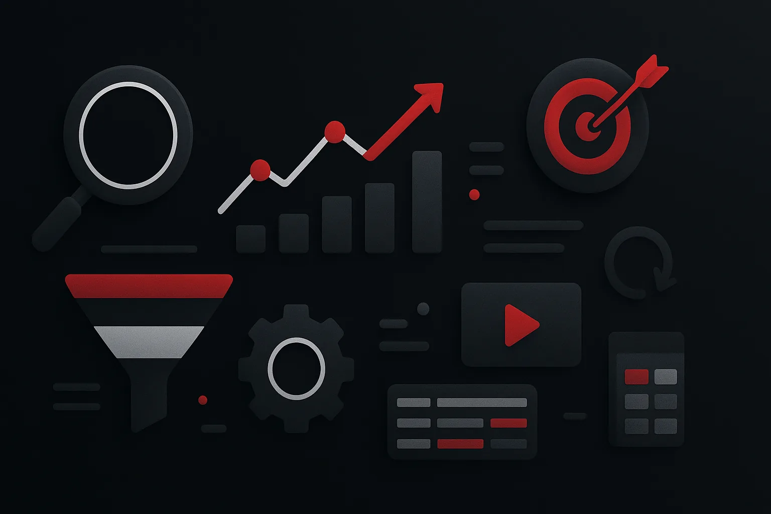 Dashboard de performance em tempo real utilizado para monitorar indicadores empresariais