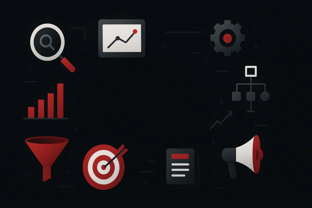 crescimento previsível através de dados, processos e marketing digital
